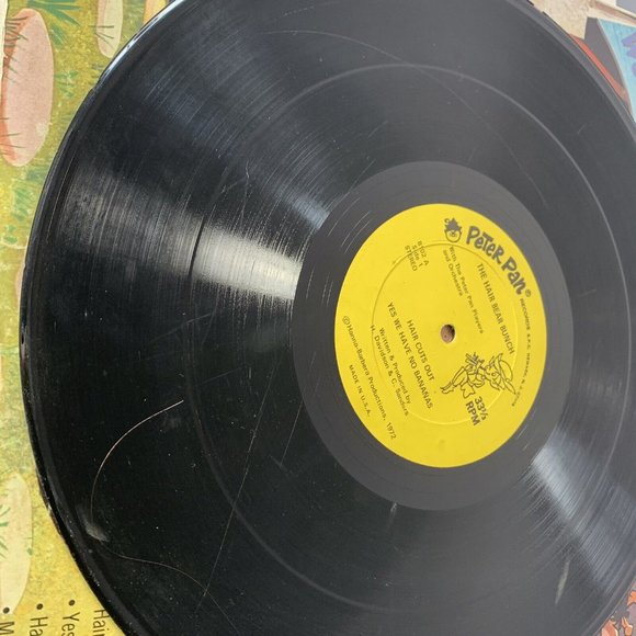 The Hair Bear Bunch (1972) US Vinyl LP Peter Pan Records 8102 Hanna-Barbera Prod - Picture 4 of 5